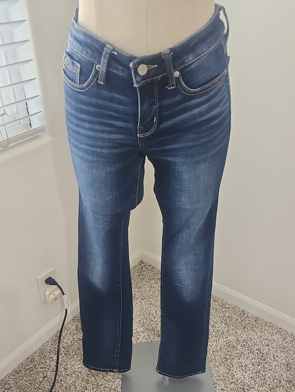 Womens Buckle Black Jeans